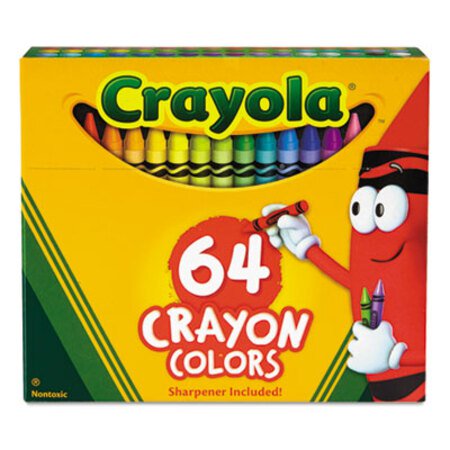 Picture of Classic Color Crayons in Flip-Top Pack with Sharpener, 64 ColorsCYO-52064D