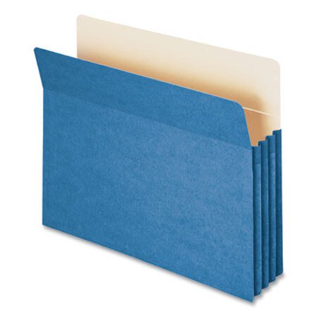 Picture of Colored File Pockets, 3.5" Expansion, Letter Size, BlueSMD-73225
