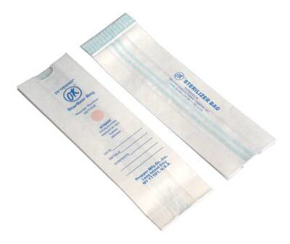 Picture of Sterilization Pouch OK® Steam 1-1/2 X 5-2/5 X 12 Inch White Tape Seal Paper02101100