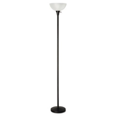 Picture of Floor Lamp, 71" High, Translucent Plastic Shade, 11.25"w x 11.25"d x 71"h, Matte BlackALE-LMPF72B