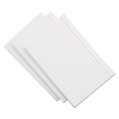 Picture of Ruled Index Cards, 3 x 5, White, 500/PackUNV-47215