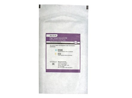 Picture of Sterilization Pouch Vis-U-All™ Ethylene Oxide (EO) Gas / Dry Heat 3-1/2 X 9 Inch Transparent / Purple Self Seal Paper / Film884039