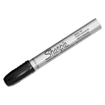 Picture of Durable Metal Barrel Permanent Marker, Broad Chisel Tip, BlackSAN-1794224