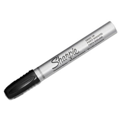 Picture of Durable Metal Barrel Permanent Marker, Broad Chisel Tip, BlackSAN-1794224