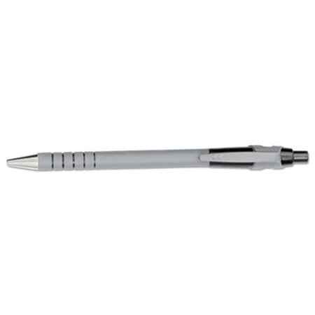 Picture of FlexGrip Ultra Ballpoint Pen, Retractable, Fine 0.8 mm, Black Ink, Gray/Black Barrel, DozenPAP-9580131