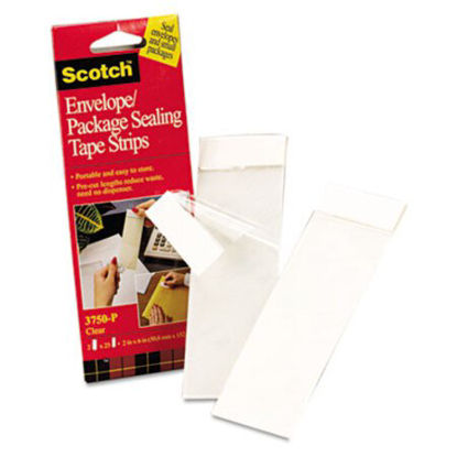 Picture of Envelope/Package Sealing Tape Strips, 2" x 6", Clear, 50/PackMMM-3750P2CR