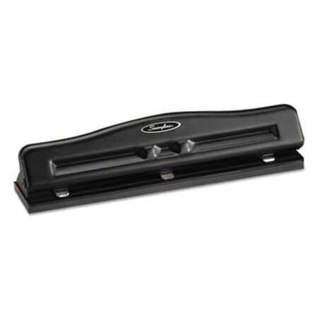 Picture of 11-Sheet Commercial Adjustable Three-Hole Punch, 9/32" Holes, BlackSWI-74020
