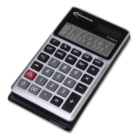 Picture of 15922 Pocket Calculator, Dual Power, 12-Digit LCD DisplayIVR-15922