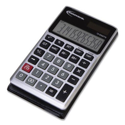 Picture of 15922 Pocket Calculator, Dual Power, 12-Digit LCD DisplayIVR-15922