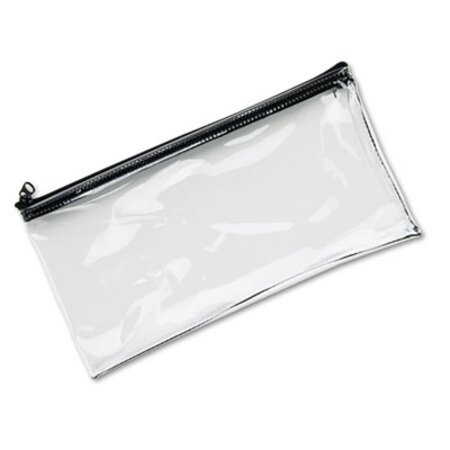 Picture of Leatherette Zippered Wallet, Leather-Like Vinyl, 11w x 6h, ClearMMF-234041720