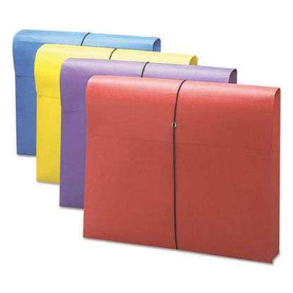 Picture of Expanding Wallet w/ Antimicrobial Product Protection, 2" Expansion, 1 Section, Letter Size, Assorted, 4/PackSMD-77291