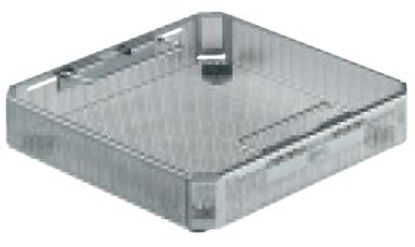 Picture of Instrument Basket Standard 1/2 Size, 62 X 241 X 251 mm Inside Dimension, 76 X 243 X 253mm Outside Dimension, With Foot, PerforatedJF113R