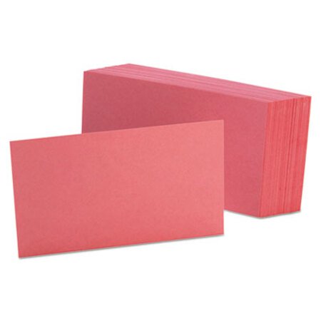 Picture of Unruled Index Cards, 3 x 5, Cherry, 100/PackOXF-7320CHE