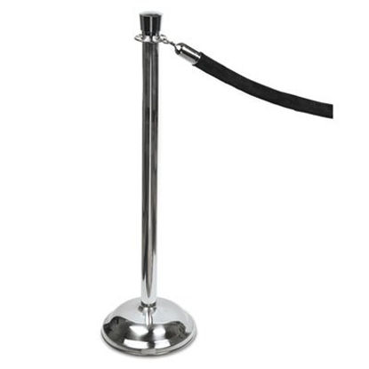 Picture of Crowd Control Posts, Chrome, 41" High, Silver, 2/BoxTCO-11000