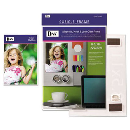 Picture of Magnetic/Hook and Loop Cubicle Frame, Acrylic, 8 1/2 x 11, ClearDAX-N140285M