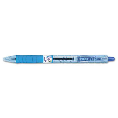 Picture of B2P Bottle-2-Pen Recycled Ballpoint Pen, Retractable, Fine 0.7 mm, Blue Ink, Translucent Blue Barrel, DozenPIL-32601