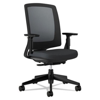 Picture of Lota Series Mesh Mid-Back Work Chair, Supports Up to 250 lb, 17.13" to 21.13" Seat Height, BlackHON-2281VA10T