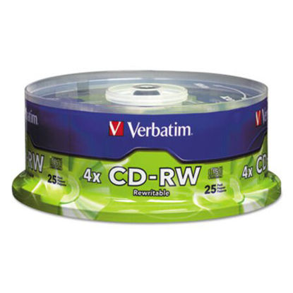Picture of CD-RW Rewritable Disc, 700 MB/80 min, 4x, Spindle, Silver, 25/PackVER-95169