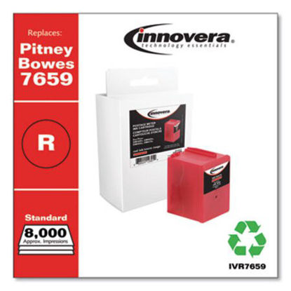 Picture of Compatible Red Postage Meter Ink, Replacement for Pitney Bowes 765-9 (7659), 8,000 Page-YieldIVR-7659