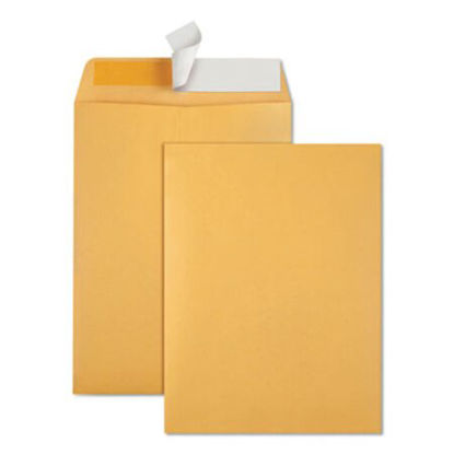 Picture of Redi-Strip Catalog Envelope, #10 1/2, Cheese Blade Flap, Redi-Strip Closure, 9 x 12, Brown Kraft, 100/BoxQUA-44562