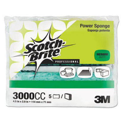 Picture of Power Sponge, 2.8 x 4.5, 0.6" Thick, Blue/Teal, 5/PackMMM-3000CC