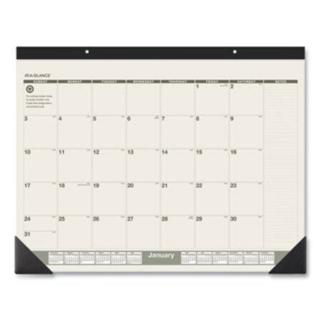 Picture of Recycled Monthly Desk Pad, 22 x 17, 2022AAG-SK32G00