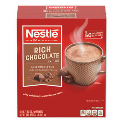 Picture of Hot Cocoa Mix, Rich Chocolate, 0.71 oz Packets, 50/Box, 6 Box/CartonNES-25485CT