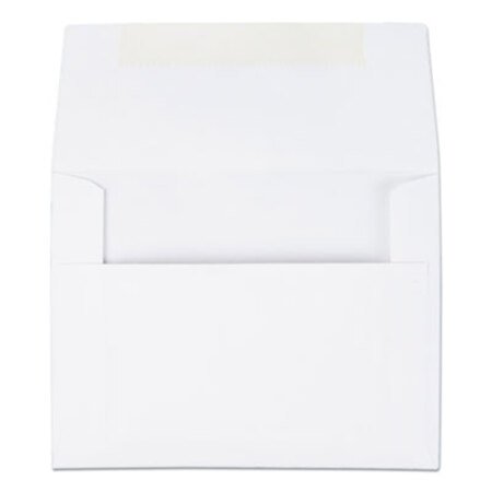 Picture of Greeting Card/Invitation Envelope, A-2, Square Flap, Gummed Closure, 4.38 x 5.75, White, 100/BoxQUA-36217
