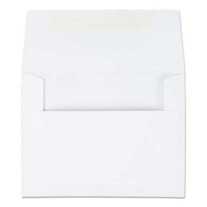Picture of Greeting Card/Invitation Envelope, A-2, Square Flap, Gummed Closure, 4.38 x 5.75, White, 100/BoxQUA-36217