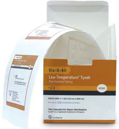 Picture of Sterilization Pouch Vis-U-All™ Ethylene Oxide (EO) Gas Sterilization 10 X 15 Inch Transparent / Orange Heat Seal Tyvek® Material885115