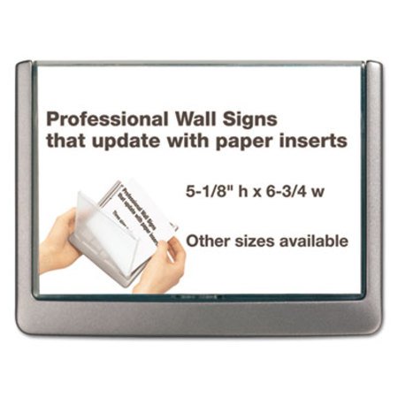 Picture of Click Sign Holder For Interior Walls, 6 3/4 x 5/8 x 5 1/8, GrayDBL-497737