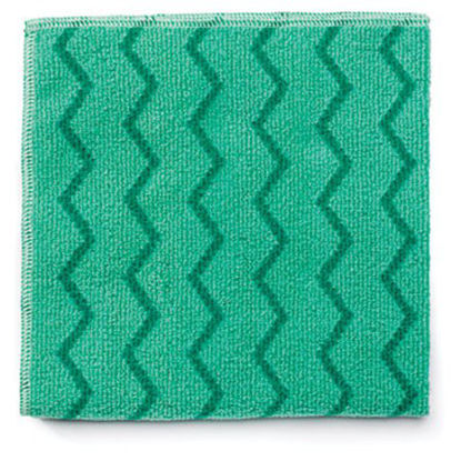 Picture of Reusable Cleaning Cloths, Microfiber, 16 x 16, Green, 12/CartonRCP-Q620