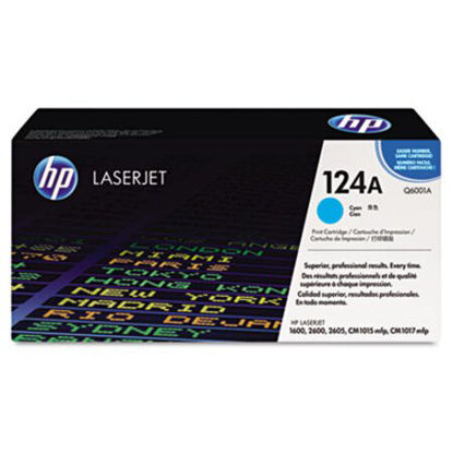 Picture of HP 124A, (Q6001A) Cyan Original LaserJet Toner CartridgeHEW-Q6001A