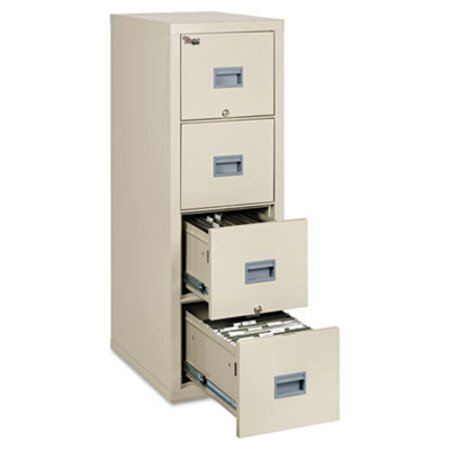Picture of Patriot by FireKing Insulated Fire File, 1-Hour Fire Protection, 4 Legal/Letter File Drawers, Parchment, 17.75 x 25 x 52.75FIR-4P1825CPA