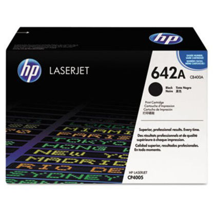 Picture of HP 642A, (CB400A) Black Original LaserJet Toner CartridgeHEW-CB400A