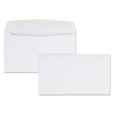 Picture of Business Envelope, #6 3/4, Commercial Flap, Gummed Closure, 3.63 x 6.5, White, 500/BoxQUA-90070