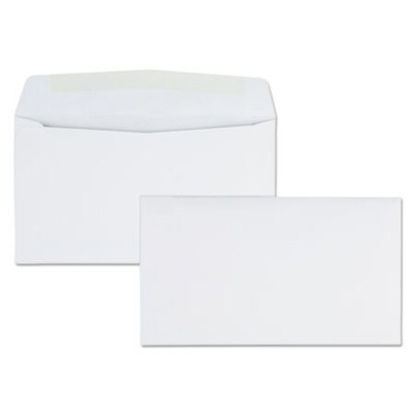 Picture of Business Envelope, #6 3/4, Commercial Flap, Gummed Closure, 3.63 x 6.5, White, 500/BoxQUA-90070