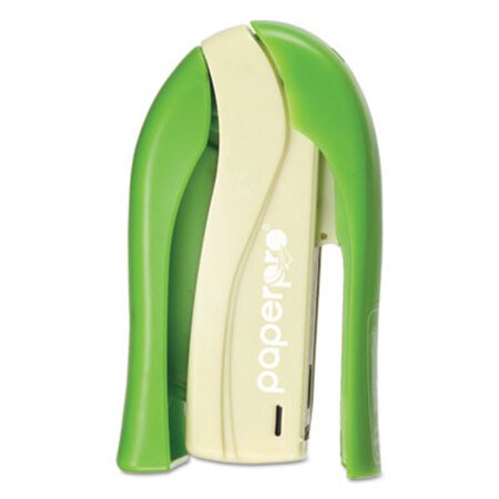 Picture of Spring-Powered Handheld Compact Stapler, 15-Sheet Capacity, GreenACI-1453