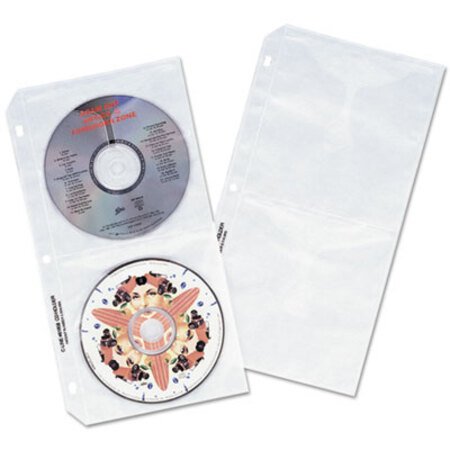 Picture of Deluxe CD Ring Binder Storage Pages, Standard, Stores 4 CDs, 10/PackCLI-61958