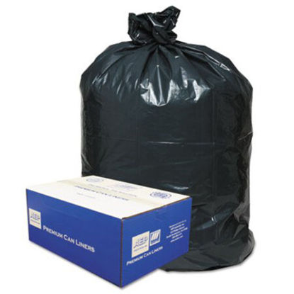 Picture of Linear Low-Density Can Liners, 30 gal, 0.71 mil, 30" x 36", Black, 250/CartonWBI-303618B