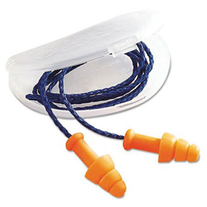 Picture of SmartFit Multiple-Use Earplugs, Corded, 25NRR, Orange, 100 PairsHOW-SMF30