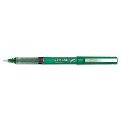 Picture of Precise V5 Roller Ball Pen, Stick, Extra-Fine 0.5 mm, Green Ink, Green Barrel, DozenPIL-25104