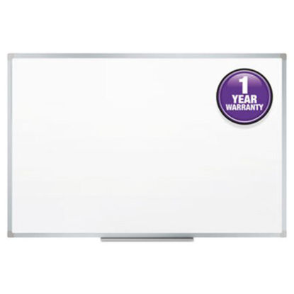 Picture of Dry-Erase Board, Melamine Surface, 36 x 24, Silver Aluminum FrameMEA-85356