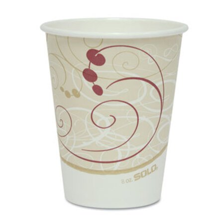Picture of Paper Hot Cups in Symphony Design, 8 oz, Beige, 50/PackSCC-378SMJ8000PK