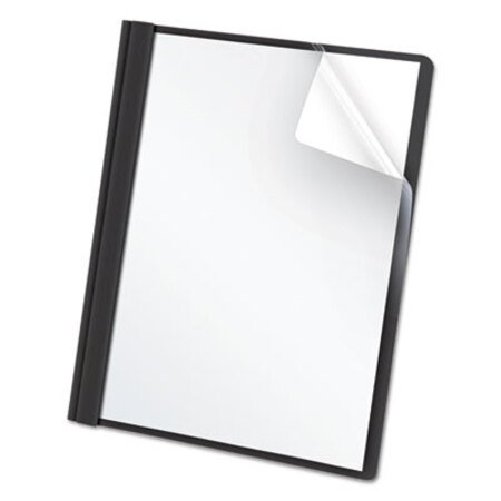 Picture of Clear Front Report Cover, 3 Fasteners, Letter, 1/2" Capacity, Black, 25/BoxOXF-55806
