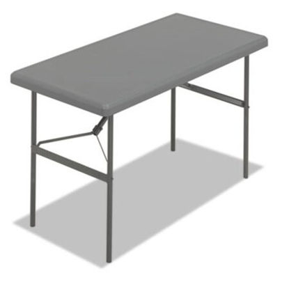 Picture of IndestrucTable Classic Folding Table, Rectangular Top, 300 lb Capacity, 48 x 24 x 29, CharcoalICE-65207