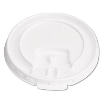 Picture of Lift Back and Lock Tab Cup Lids for Foam Cups, Fits 8 oz Cups, White, 2,000/CartonSCC-DLX8R
