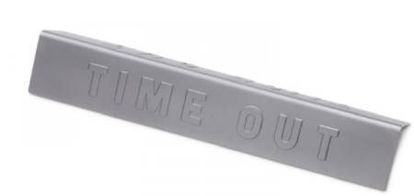 Picture of Visual Aid 6 L X 3/4 H Inch, Time Out, EmbossedMJ-502
