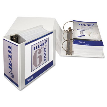 Picture of Nonstick D-Ring View Binder, 3 Rings, 6" Capacity, 11 x 8.5, WhiteSAM-16427