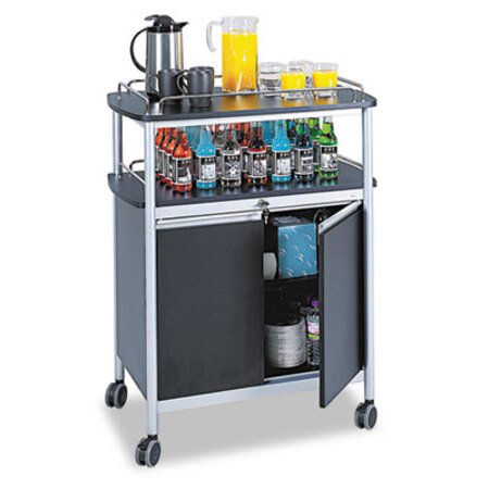 Picture of Mobile Beverage Cart, 33.5w x 21.75d x 43h, BlackSAF-8964BL